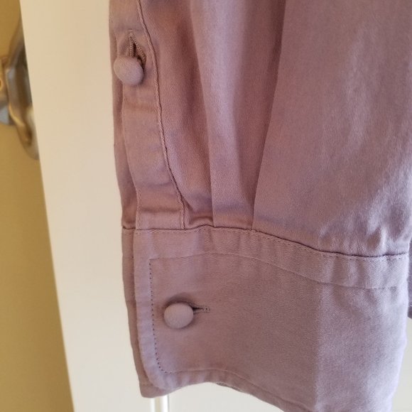 Talbots Petites 6P Shirt Purple Stretch Cotton - Picture 2 of 7